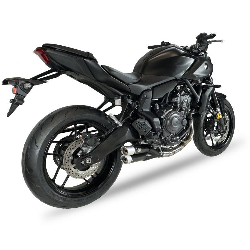 IXIL FULL SYSTEM DUAL HYPERLOW BLACK XL YAMAHA MT-07 2021-25 / TRACER 700 2020 / TRACER 7 2021-23