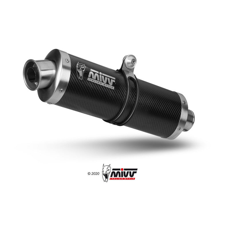 MIVV SLIP-ON OVAL CARBONO HOMOLOGADO YAMAHA R6 2003-05