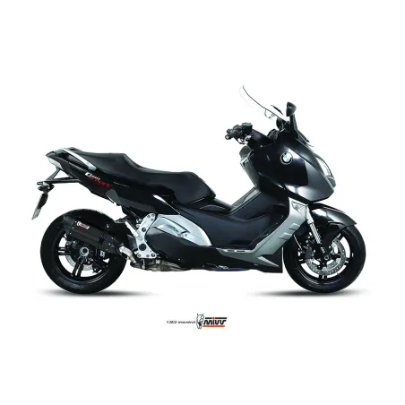 MIVV SLIP-ON SUONO BLACK CON TAPA CARBONO BMW C600 SPORT 2012-15