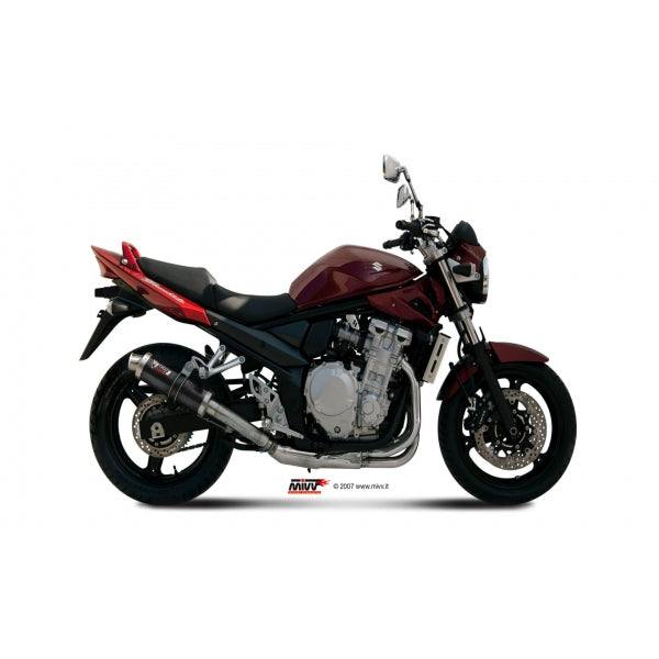 MIVV SLIP-ON GP BLACK SUZUKI GSF 650 BANDIT 2007-15 / GSX 650 F 2008-15