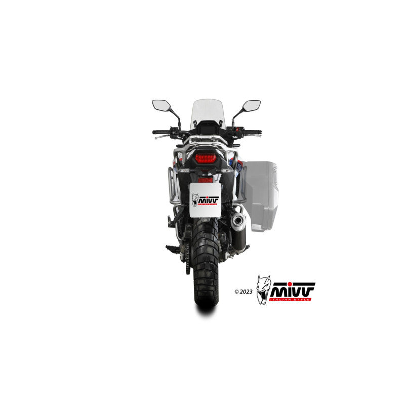 MIVV SLIP-ON OVAL BLACK HOMOLOGADO HONDA XL 750 TRANSALP 2023-26