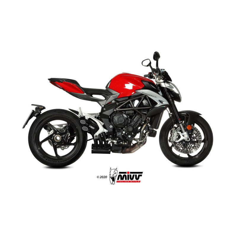 MIVV SPEED EDGE BLACK HOMOLOGADO MV AUGUSTA BRUTALE 800 RR 2017-25