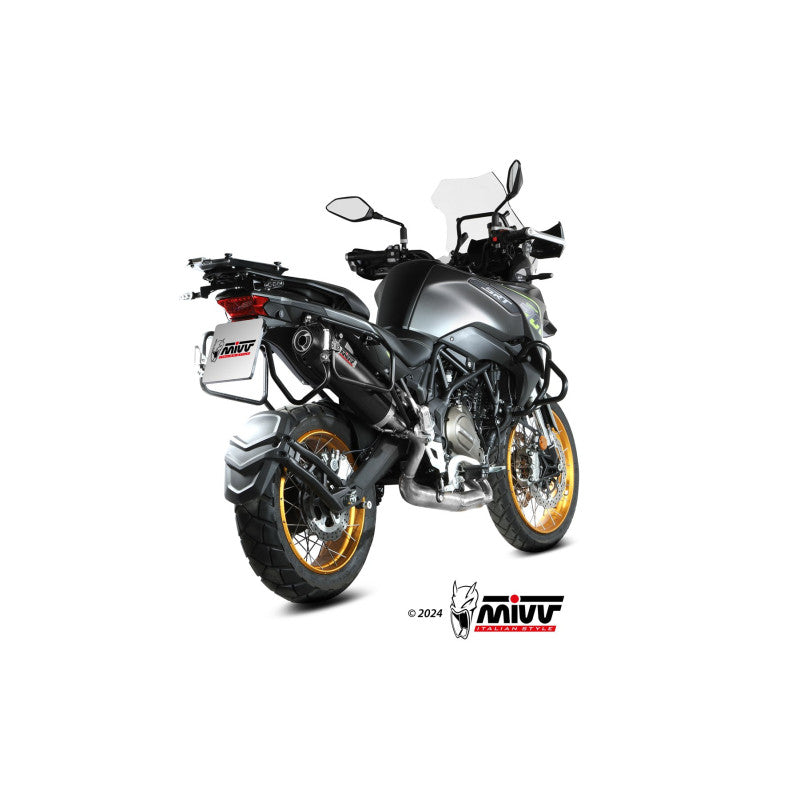 MIVV SLIP-ON OVAL BLACK HOMOLOGADO QJ MOTOR SRT 700 / X 2024