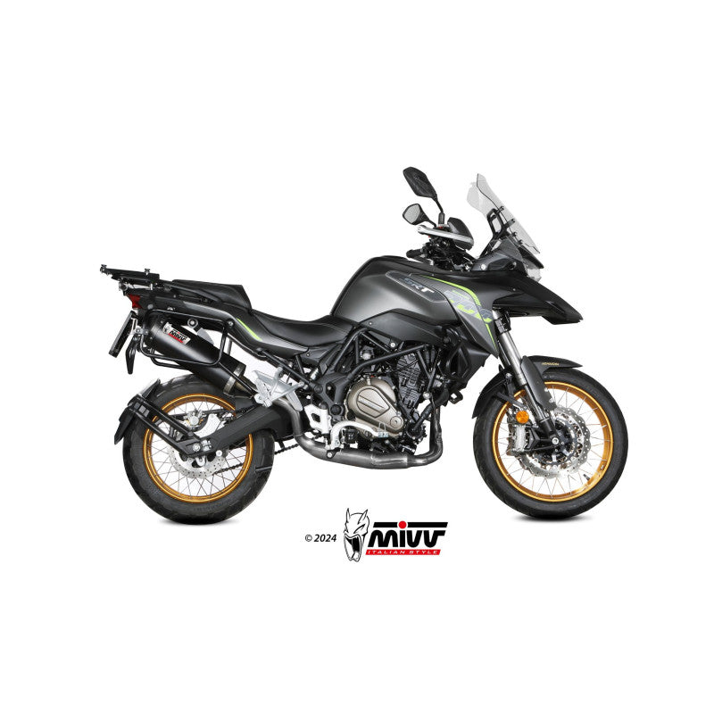 MIVV SLIP-ON OVAL BLACK HOMOLOGADO QJ MOTOR SRT 700 / X 2024