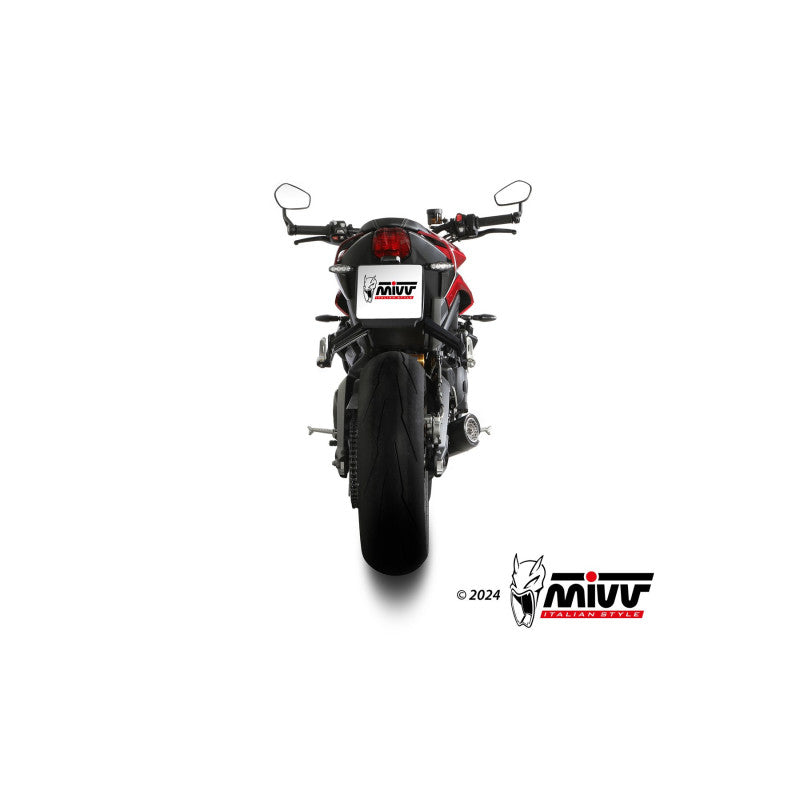MIVV FULL SYSTEM X-M5 BLACK TRIUMPH STREET TRIPLE 765 R / RS 2023-24