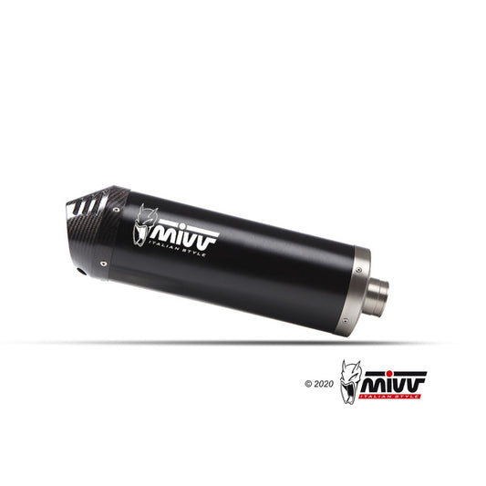 MIVV SLIP-ON OVAL BLACK HOMOLOGADO VOGE 900 DSX 2024-25