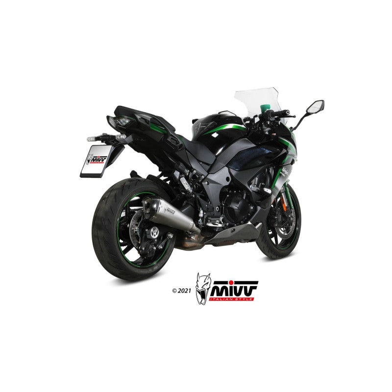 MIVV SLIP-ON DELTA RACE HOMOLOGADO KAWASAKI NINJA 1000SX / TOURER 2020-25