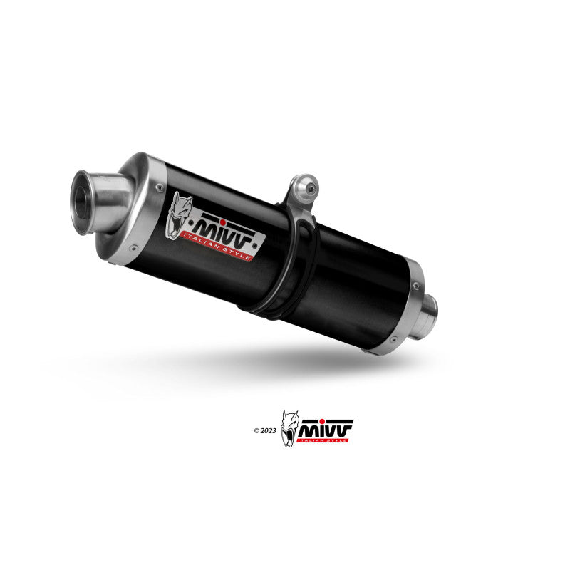 MIVV SLIP-ON OVAL BLACK HOMOLOGADO HONDA XL 750 TRANSALP 2023-26
