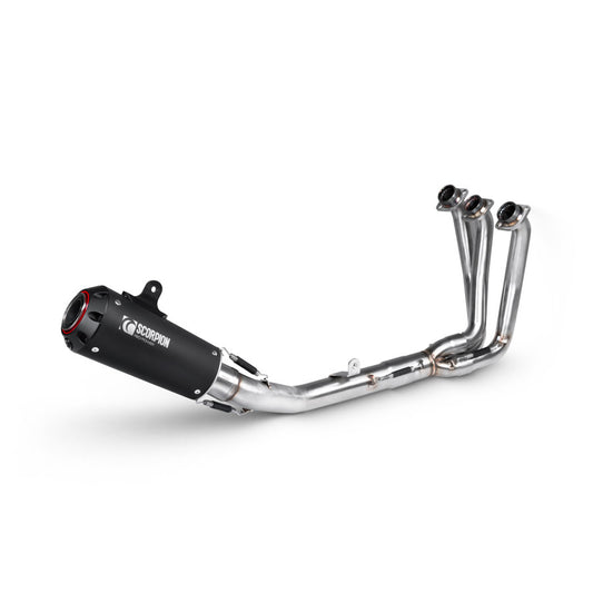 SCORPION RED POWER BLACK FULL SYSTEM YAMAHA MT-09 2024-25