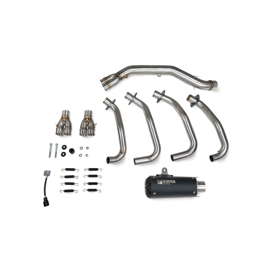 SCORPION FULL SYSTEM RED POWER KAWASAKI ZX-4RR 2023-25