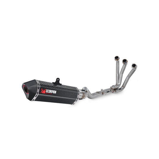SCORPION FULL SYSTEM SEKET CARBONO YAMAHA TRACER 9 / 9 GT 2021-24