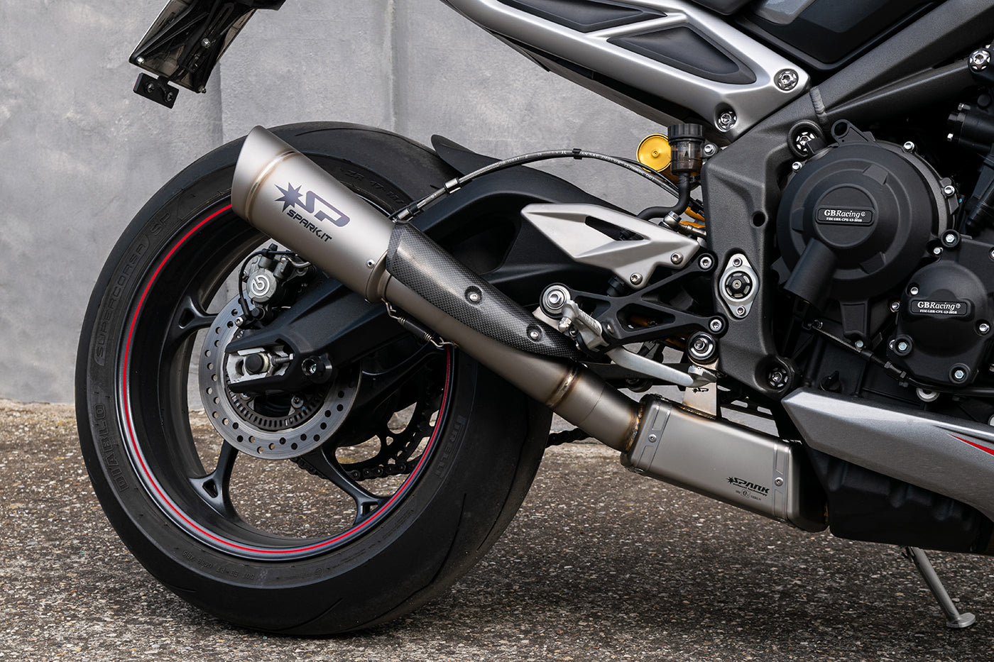SPARK GRID-O HOMOLOGADO TRIUMPH STREET TRIPLE 765 2020-22
